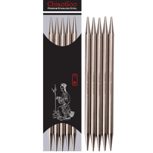 ChiaoGoo Premium Rustfri stål Strømpepinde 20 cm