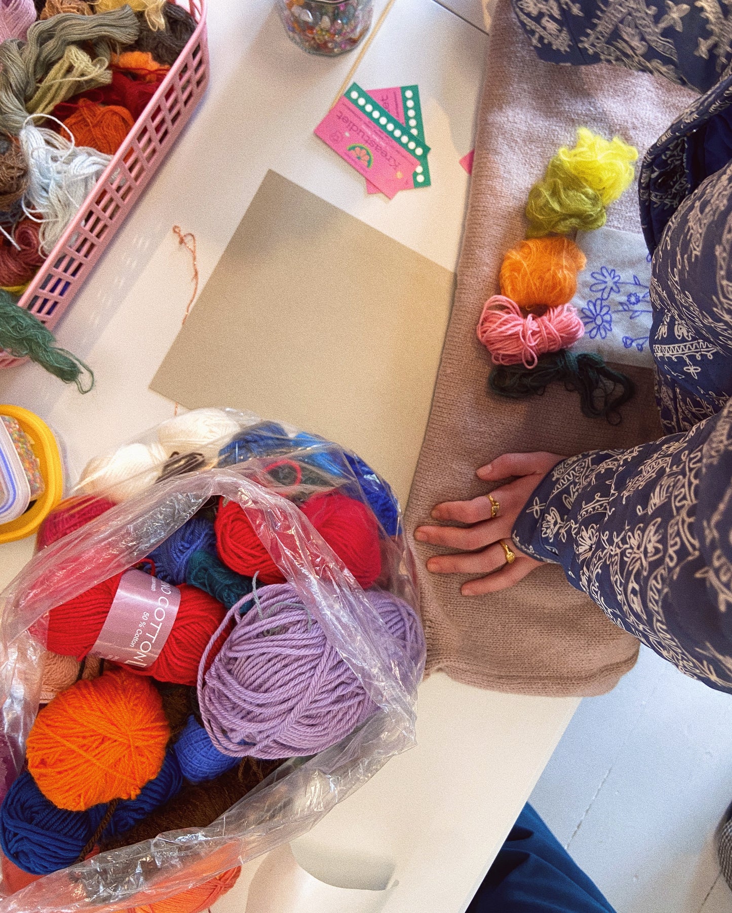Workshop: Broderi på strik (august)