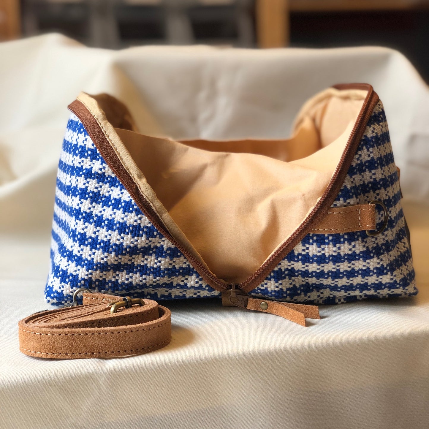 Woven Strikketaske Stor